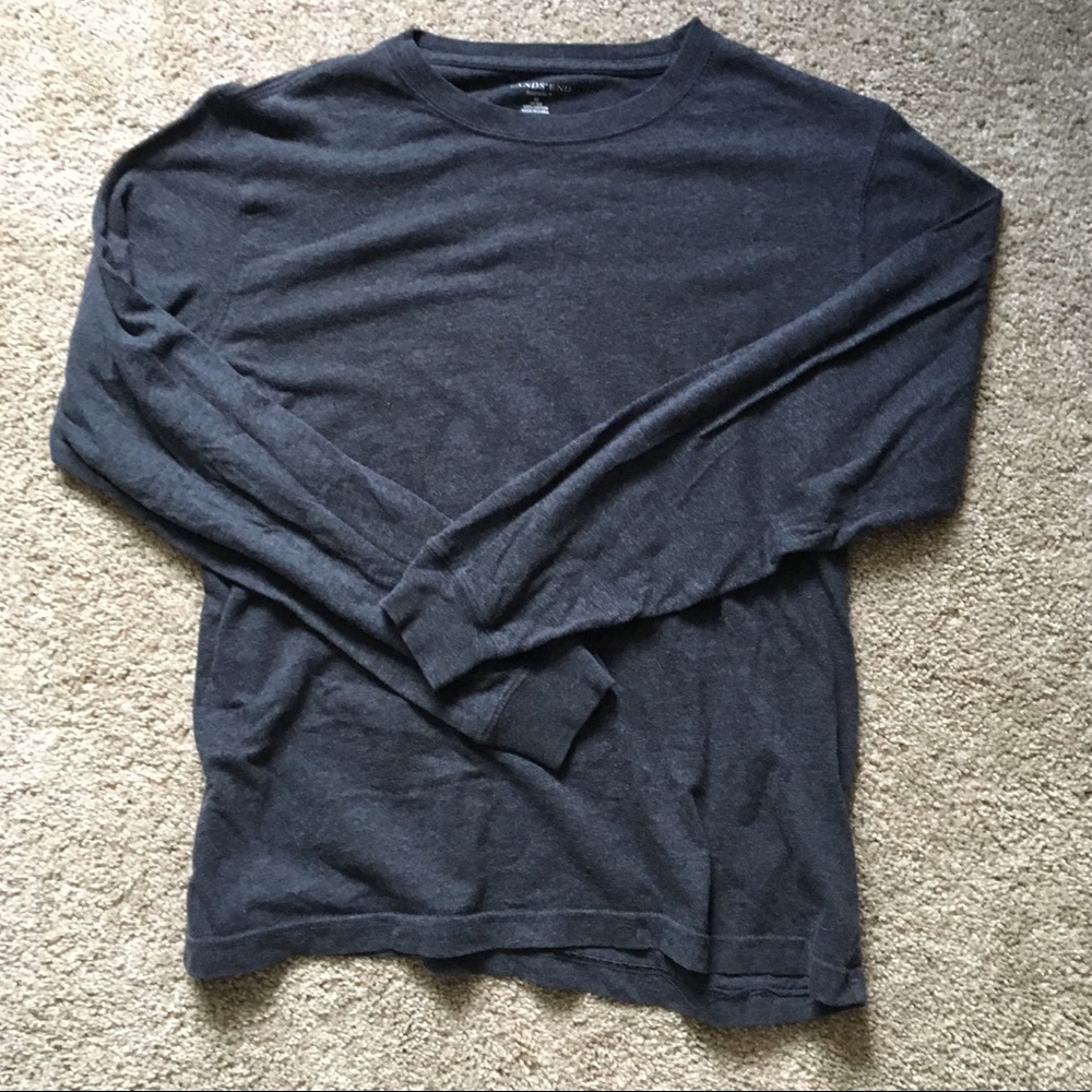 Lands End Grey Long Sleeve Super T - Never Worn
